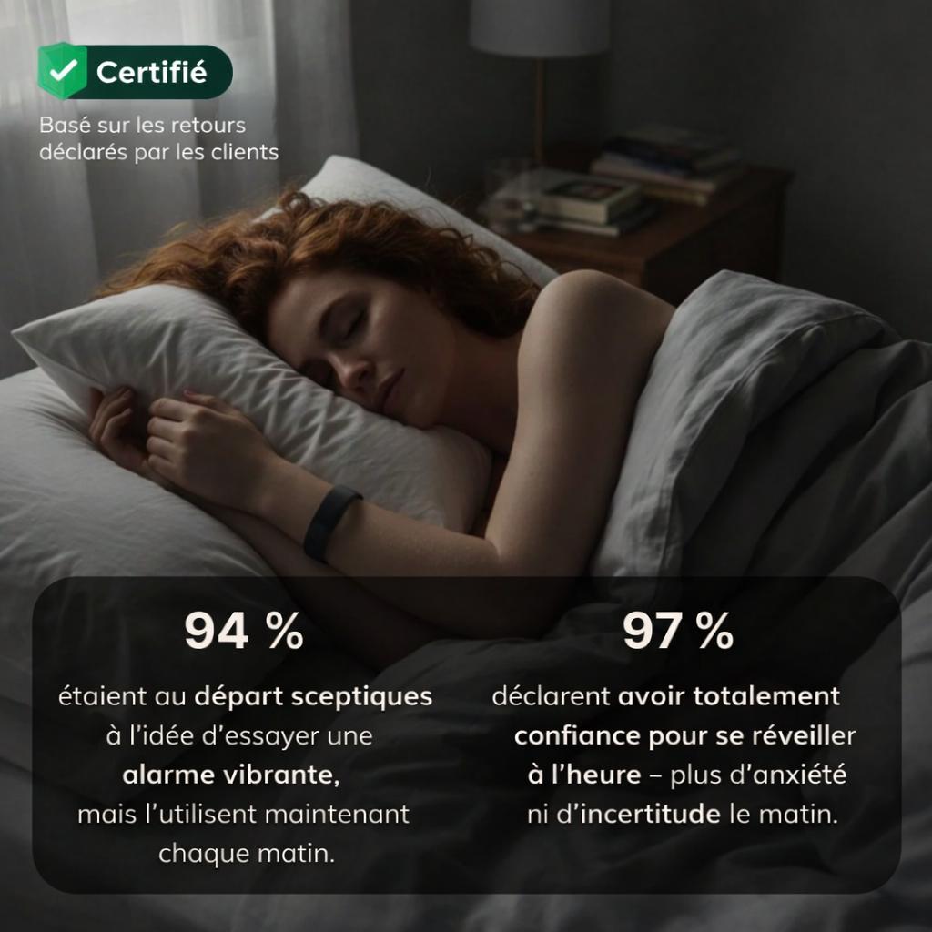 WeSleeps® Bracelet Réveil Vibrant